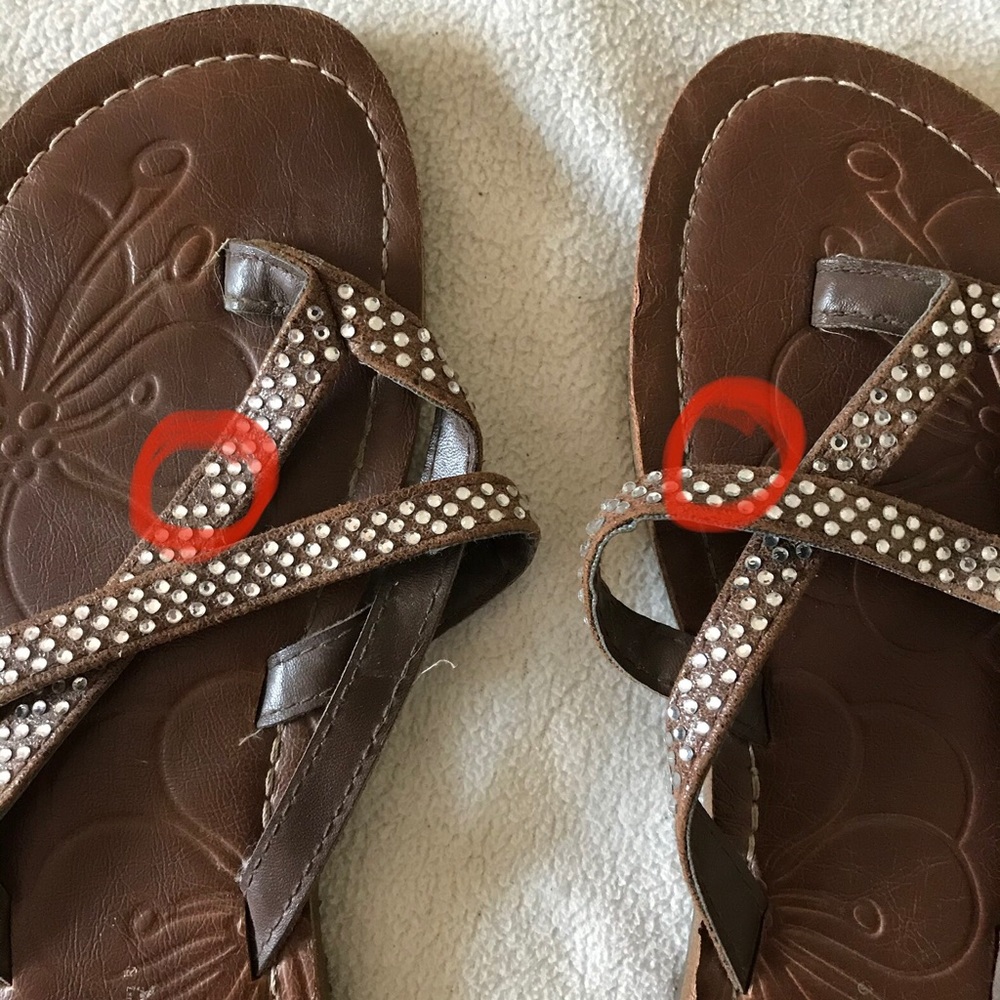 BLING Roper flip flops - Picture 3 of 3